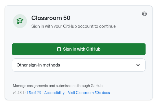 Login to Classroom50