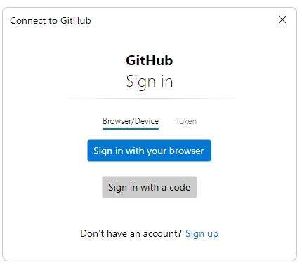 Git Credential Manager - Sign in with your browser