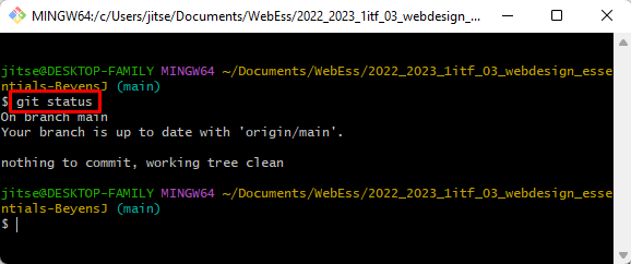 Git status