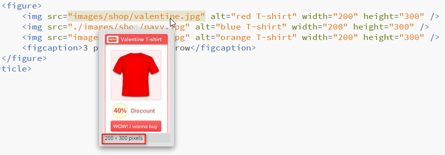 width and height in Brackets