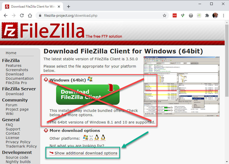 Download FileZilla